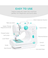 Best Choice Products 6V Portable Sewing Machine, 42-Piece Beginners Kit w/ 12 Stitch Patterns