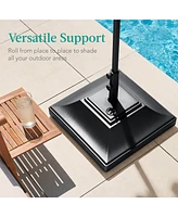 Best Choice Products Mobile Umbrella Base, Fillable Heavy-Duty Market Stand w/4 Wheels, 2 Locks, 120lb Capacity