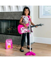 Best Choice Products Kids Electric Musical Guitar Toy Play Set w/ 6 Demo Songs, Whammy Bar, Microphone, Amp, Aux