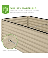 Best Choice Products 6x3x2ft Outdoor Metal Raised Garden Bed,Rectangle-Charcoal