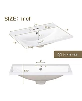 Slickblue 24" Bathroom Vanity with Sink for Compact and Stylish Bathroom Solutions