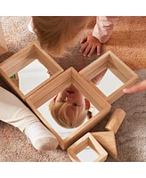 Kaplan Early Learning Nesting Pyramid Mirror Set - 6 Pieces
