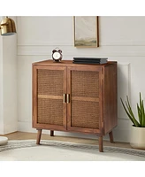 Hulala Home Borsippa Wood 2-Door Accent Cabinet with Shelves