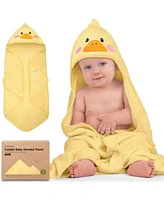 Keababies Cuddle Baby Hooded Towel Organic Baby Bath Towel Hooded Baby Towels Baby Beach Towel For Newborn Kids