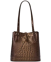 Brahmin Fiora Melbourne Small Leather Bucket Bag