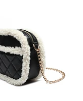 Like Dreams Holly Sherpa Leather Crossbody Bag