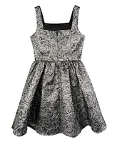 Rare Editions Big Girls Metallic Brocade Social Dress