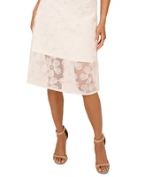 Adrianna Papell Women's Tie-Strap Floral Midi Dress