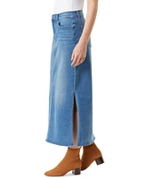 Gloria Vanderbilt Women's Side-Slit Denim Maxi Skirt