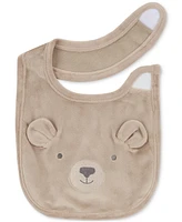 Carter's Baby Bear Booties & Bib, 3 Piece Set