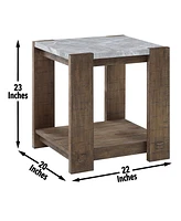 Libby 22" Wood End Table