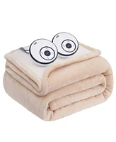 Sealy Heated Flannel Sherpa Blanket