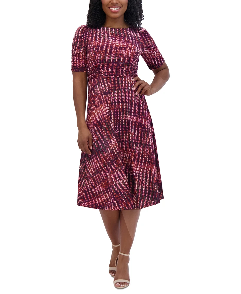 Jessica Howard Women's Printed Midi Dress