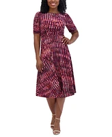 Jessica Howard Women's Printed Midi Dress