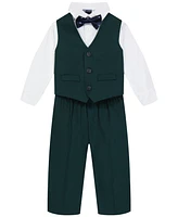 Nautica Baby Boys Sharkskin Vest, 4-Piece Set