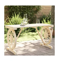 vidaXL Patio Table 45.3"x21.7"x25.6" Solid Wood Fir