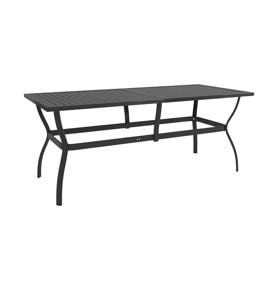 vidaXL Patio Table Anthracite 74.8"x31.5"x28.3" Steel