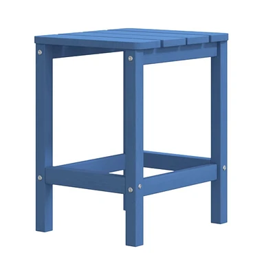 vidaXL Patio Adirondack Table Aqua Blue 15"x15"x18.1" Hdpe