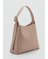 Mango Women's Buckle Detail Shopper Bag