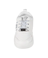 Vince Camuto Toddler Girls Elastic Laces Rhinestones Court Sneaker