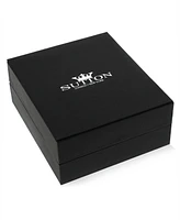 Rhona Sutton Silver Multi Leather Skull Stainless Steel Bracelet