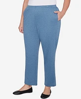 Alfred Dunner Plus Casual Fridays French Terry Knit Average Length Pants