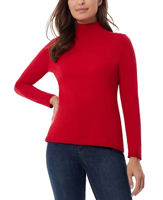 Jones New York Women's Long Sleeve Mock Neck Sweater