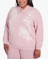 Alfred Dunner Plus Telluride Pink Paisley Top