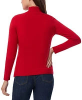 Jones New York Women's Long Sleeve Mock Neck Sweater