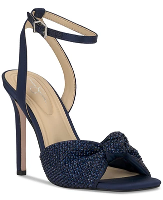Jessica Simpson Women's Ohela Beaded Knot Ankle-Strap Dress Sandals