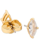 Kate Spade New York Gold-Tone Cubic Zirconia Marquise Stud Earrings