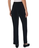 Jones New York Women's Stretch Velour Pull-On Straight-Leg Pants