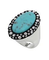 Robert Lee Morris Soho Turquoise Cabochon Cocktail Ring