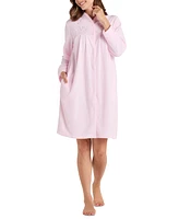 Miss Elaine Women's Embroidered Terry Grip Robe