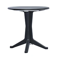 vidaXL Patio Table Anthracite 27.6" Plastic