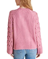Steve Madden Women's Sonora Oversized Open-Stitch Sweater