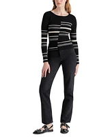 Steve Madden Women's Joanne Boat-Neck Long-Sleeve Sweater