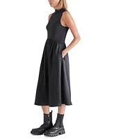 Steve Madden Women's Aradia Mixed-Media Sleeveless Dress