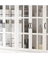 Famapy White Wooden Bookcase
