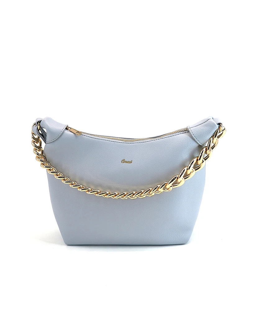 Like Dreams Piper Gold Chain Bucket Crossbody Bag