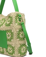 Like Dreams Bouquet Straw Tote Bag