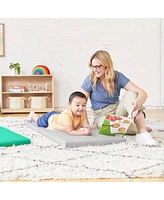 ECR4Kids SoftZone Folding Rainbow Rest Mats, Earthtone, 5-Piece