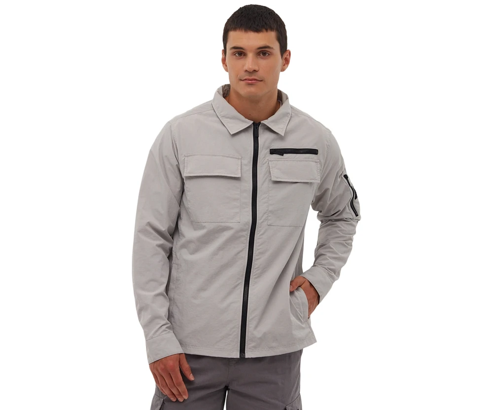 Bench Dna Men's Branson Sleeve Pocket Shacket
