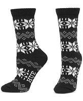 Hue Women's Nordic Snowflake Boot Socks, Pack of 2