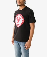 True Religion Men's Cotton Buddha-Face Crewneck T-Shirt