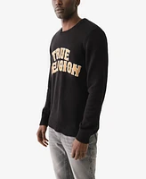 True Religion Men's Tr Chenille Logo Sweater