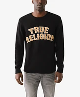 True Religion Men's Tr Chenille Logo Sweater