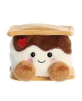 Aurora Mini Fudgey Heart S'more Palm Pals Adorable Plush Toy Brown 5"