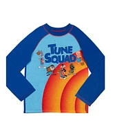 Space Jam Little Boys Looney Tunes Pullover Pajama Shirt and Pants Sleep Set to