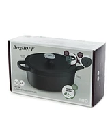 BergHOFF Leo Graphite 5qt. Enameled Cast Iron Oval Stockpot, 10.75"